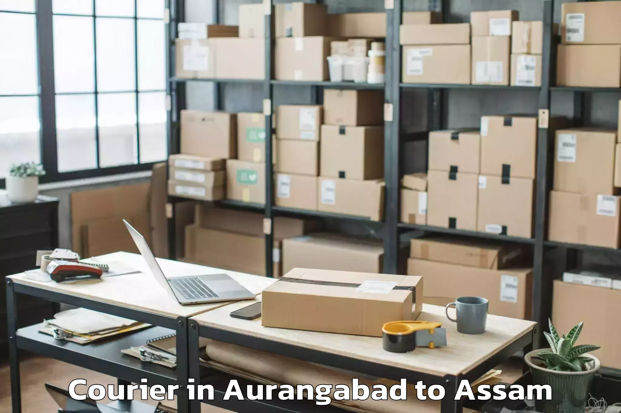 Get Aurangabad to Nahorkatiya Courier